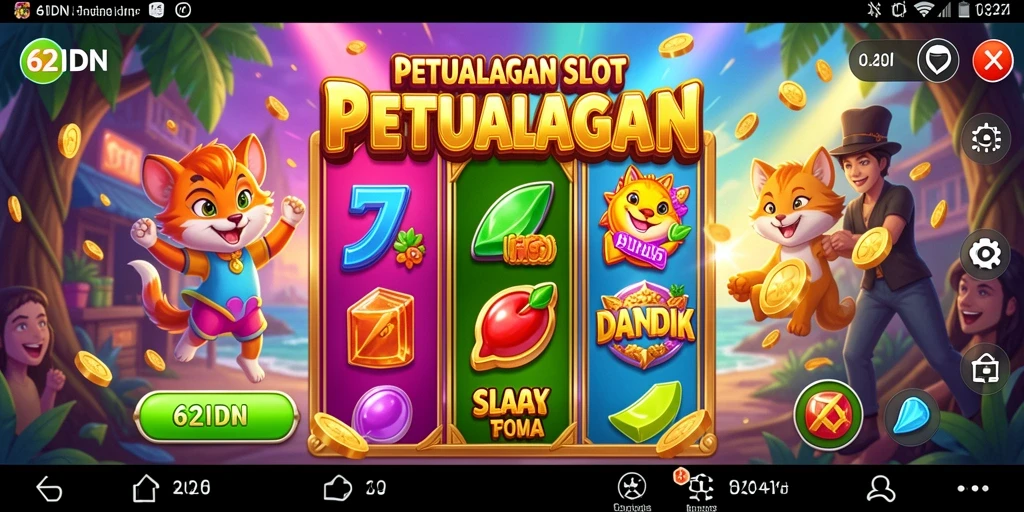 Gameplay Slot yang menegangkan dan mengasyikkan di 62IDN.