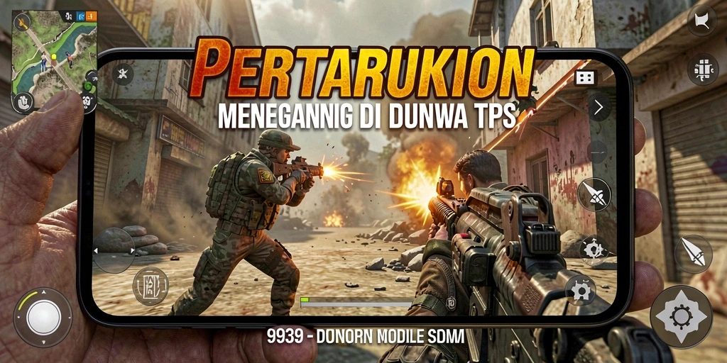 Screenshot utama 9939 menampilkan aksi intens dalam perang TPS.