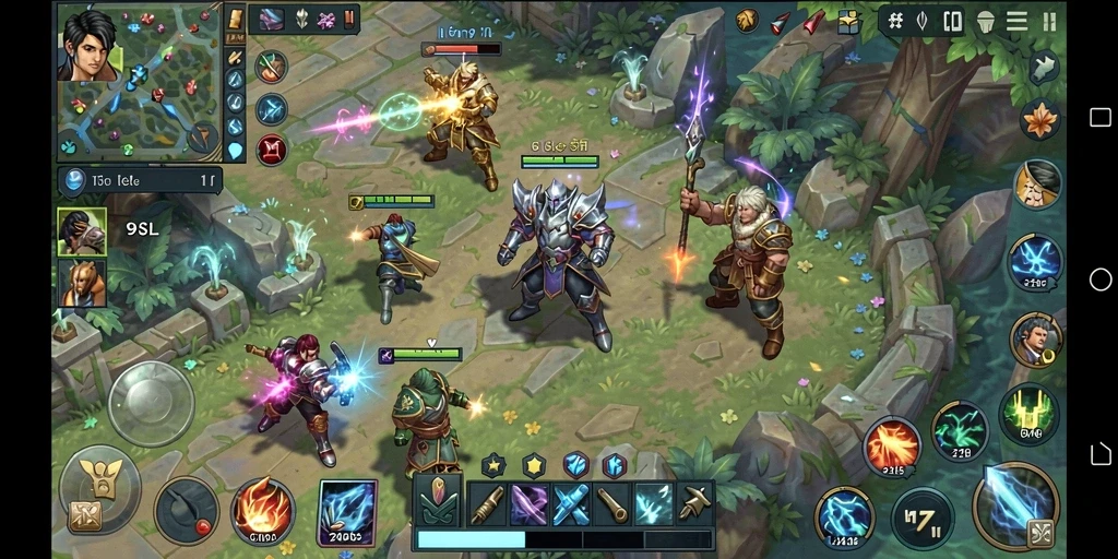 Tangkapan layar gameplay <strong>9SL</strong> dengan strategi dan pertempuran epik.