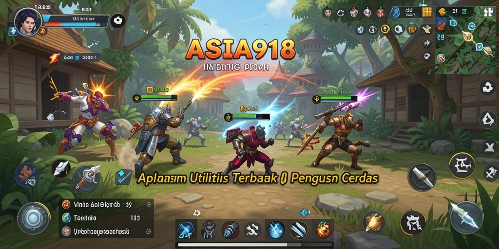 Screenshot utama ASIA918 menampilkan antarmuka aplikasi yang ramah pengguna.