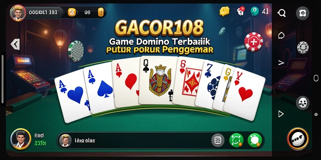 Tampilan gameplay seru dari GACOR108 saat bermain Domino.