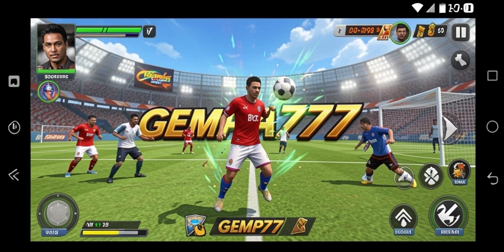Tampilan gameplay seru di GEMPA777 dengan aksi olahraga menarik.