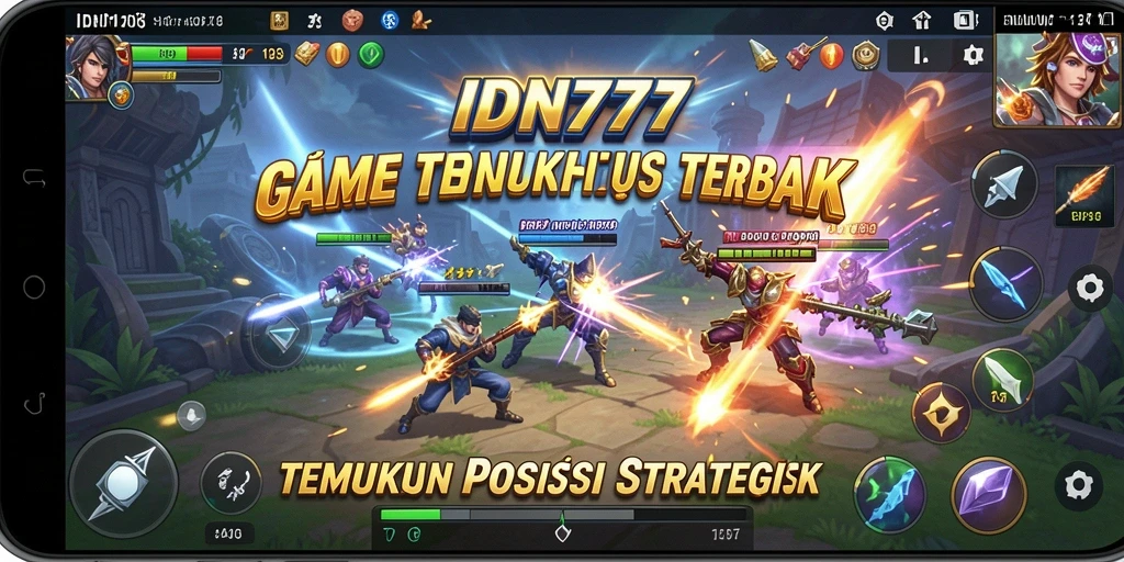 Gambaran gameplay intens dari IDN777 dengan aksi dan strategi TPS.