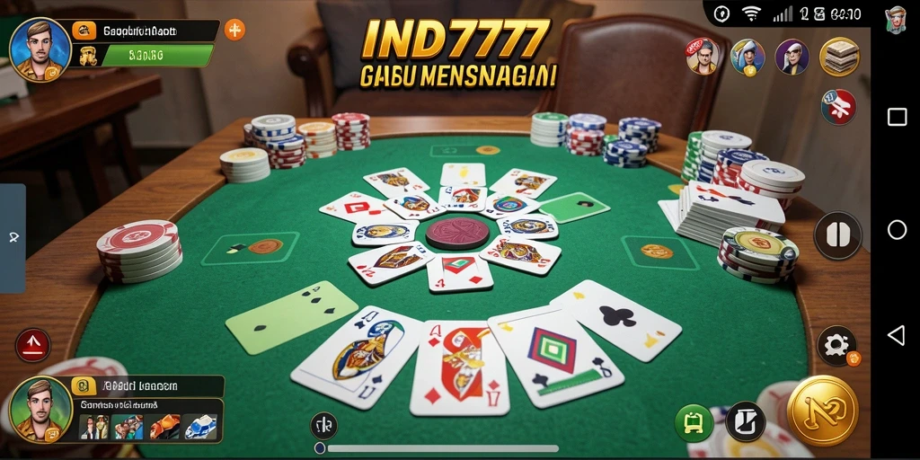 Gameplay Gaple yang seru dan interaktif dalam IND777