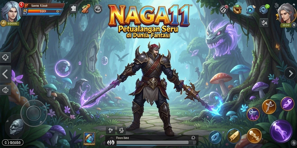 Screenshot gameplay NAGA11 yang menampilkan aksi petualangan seru.