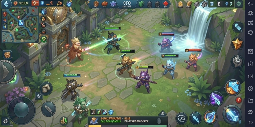Tangkapan layar utama OCE69 menampilkan aksi seru dalam gameplay SLG.
