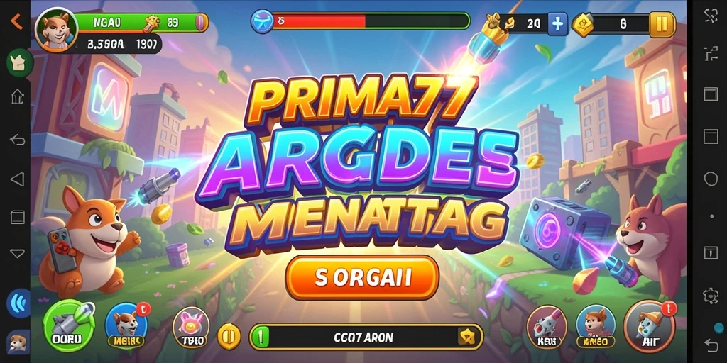 Tampilan seru gameplay PRIMA77 dalam aksi Arcade.
