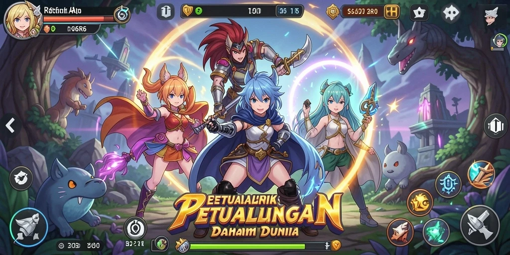 Screenshot gameplay R6R6 menampilkan karakter Anime dalam petualangan seru.