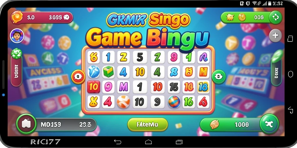 Tampilan gameplay seru RICIS77 yang penuh warna.