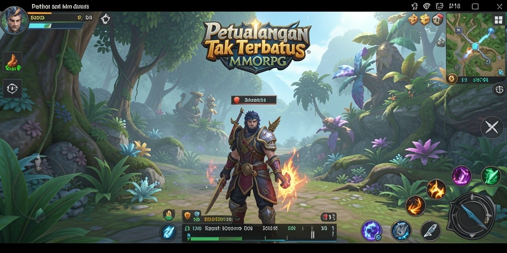 Screenshot menunjukkan gameplay epik dalam S13 MMORPG.