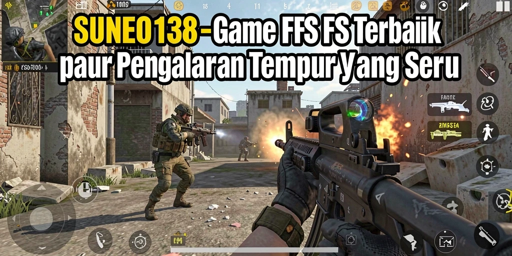 Screenshot gameplay SUNEO138 menampilkan aksi tembak-menembak yang mendebarkan.